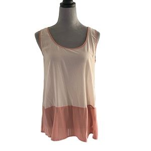 Hem & Thread pink two toned jersey knit tank. Size M